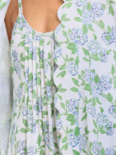 Load image into Gallery viewer, Hydrangea Pima Knit Pleated Slip Nightgown