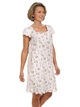 Load image into Gallery viewer, Bridal Print Cap Sleeve Short Nightgown