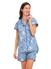 Load image into Gallery viewer, Blue Lily of the Valley S/S PJs with Shorts
