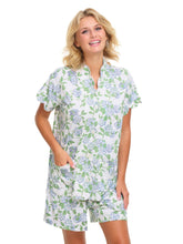 Load image into Gallery viewer, Hydrangea Pima Knit PJs with Shorts