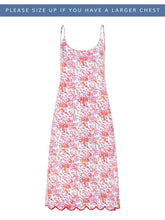 Load image into Gallery viewer, Pink Floral Slip Nightgown