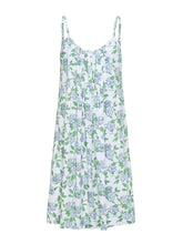 Load image into Gallery viewer, Hydrangea Pima Knit Pleated Slip Nightgown
