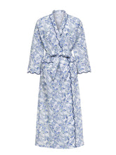 Load image into Gallery viewer, Blue Butterfly Print Classic Robe