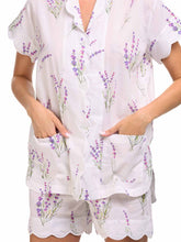 Load image into Gallery viewer, Lavender Short Sleeve PJ with Shorts