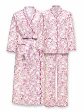 Load image into Gallery viewer, Pink Butterfly Bundle: Classic Robe + Pajamas