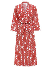 Load image into Gallery viewer, Santa Print Classic Robe