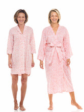 Load image into Gallery viewer, Coral Filigree Bundle: Kimono Robe + Nightshirt