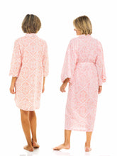 Load image into Gallery viewer, Coral Filigree Bundle: Kimono Robe + Nightshirt