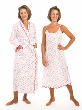 Load image into Gallery viewer, Hearts & Arrows Bundle: Classic Robe + Slip Nightgown