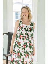 Load image into Gallery viewer, Holiday Print Gathered Nightgown
