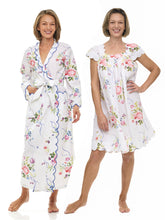 Load image into Gallery viewer, Lila Rose Bundle: Classic Robe + Cap Sleeve Short Nightgown