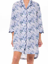 Load image into Gallery viewer, Blue Floral Nightshirt