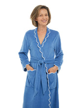 Load image into Gallery viewer, Blue French Terry Robe