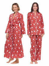 Load image into Gallery viewer, Santa Print Bundle: Classic Robe + Pajamas