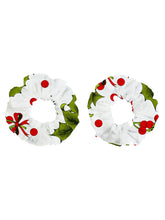 Load image into Gallery viewer, Holiday Hair Scrunchies (set of 2)