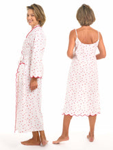 Load image into Gallery viewer, Hearts & Arrows Bundle: Classic Robe + Slip Nightgown