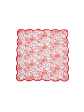 Load image into Gallery viewer, Pink Floral Scalloped Napkins (set of 4)