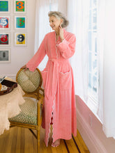 Load image into Gallery viewer, Coral French Terry Classic Robe