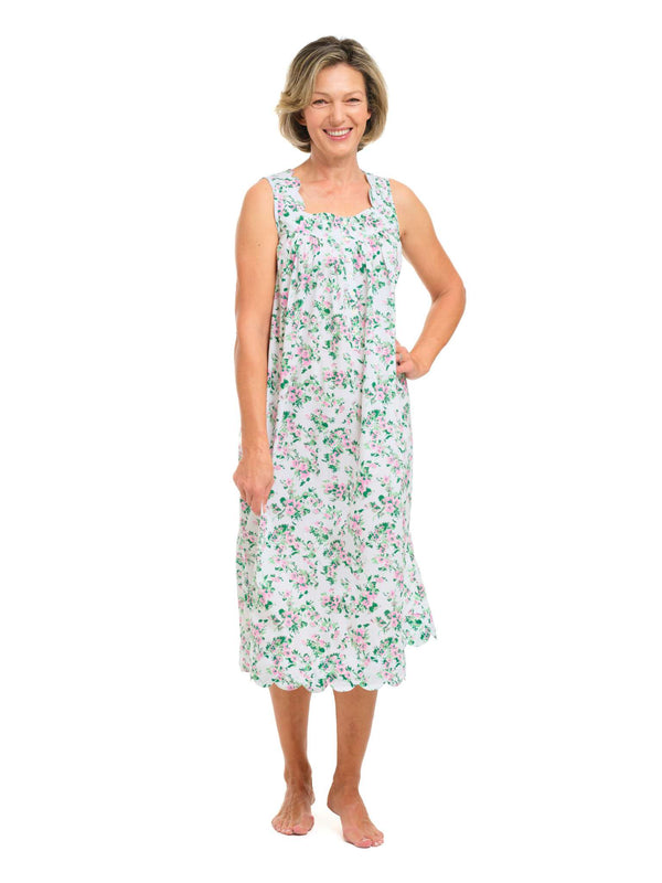 New Floral Gathered Nightgown