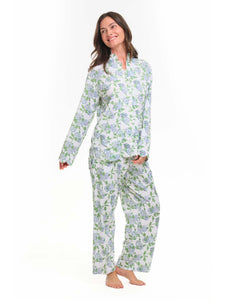 Hydrangea Pima Knit Pajamas