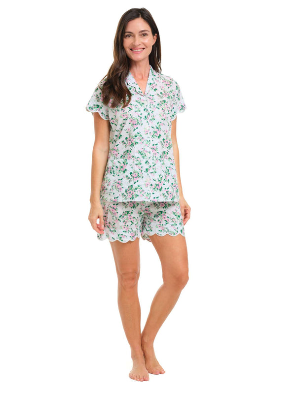 New Floral S/S Pajamas with Shorts