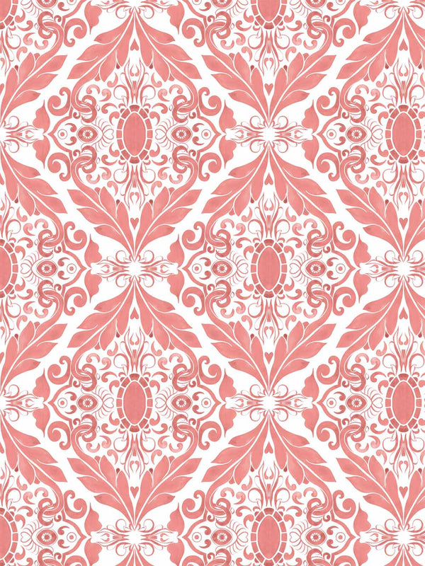 Coral Filigree Indoor Fabric