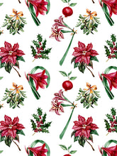 Load image into Gallery viewer, Christmas Floral Bundle: Classic Robe + Gathered Nightgown
