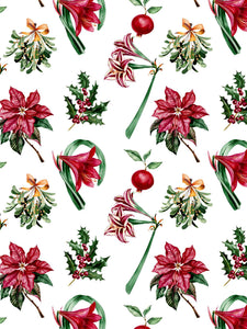 Christmas Floral Bundle: Classic Robe + Gathered Nightgown