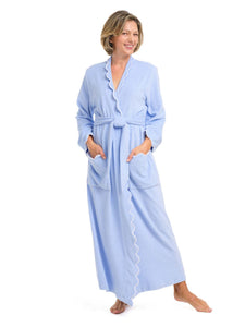 Powder Blue French Terry Classic Robe