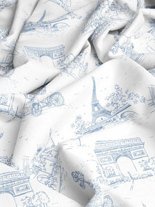 Blue Paris Indoor Fabric