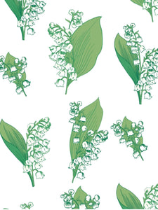 Lily of the Valley Medium Cosmetic Pouch