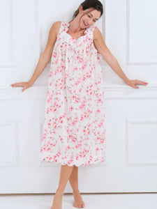Cherry Blossom Gathered Nightgown