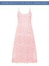 Load image into Gallery viewer, Coral Filigree Slip Nightgown

