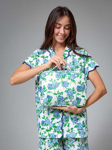 Hydrangea Large Hanging Cosmetic Bag