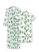 Load image into Gallery viewer, Lily of the Valley Bundle: Classic Robe + Pajamas with Shorts
