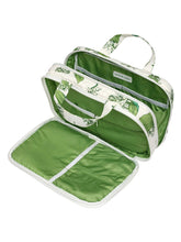 Load image into Gallery viewer, Lily of the Valley Medium Handle Cosmetic Bag
