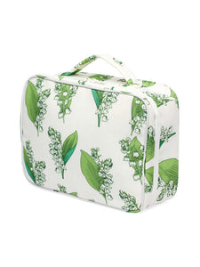 Lily of the Valley Large Hanging Cosmetic Bag