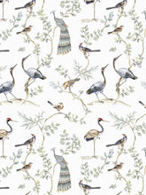 Load image into Gallery viewer, Birds of a Feather Grasscloth Wallpaper
