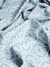 Load image into Gallery viewer, Ice Blue Filigree Indoor Fabric
