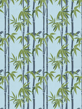 Load image into Gallery viewer, Blue Bamboo Indoor Fabric
