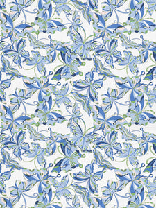 Blue Butterfly Indoor Fabric