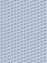 Load image into Gallery viewer, Blue Block Print Floral Indoor Fabric
