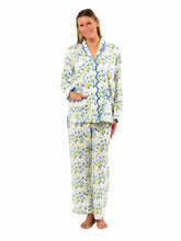 Load image into Gallery viewer, Blue /Yellow Floral Print Pajamas

