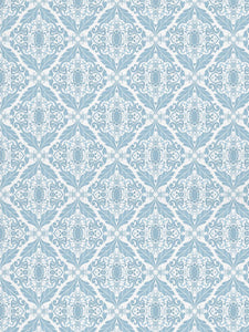 Ice Blue Filigree Indoor Fabric