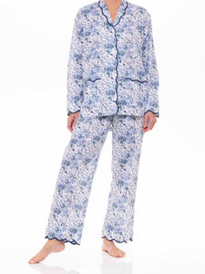 Blue Floral Pajamas