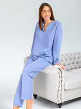 Load image into Gallery viewer, Blue Quilted Loungewear Set
