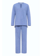 Load image into Gallery viewer, Blue Quilted Loungewear Set
