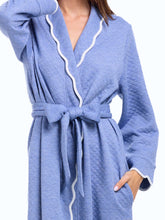 Load image into Gallery viewer, Blue Quilted Classic Robe
