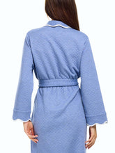Load image into Gallery viewer, Blue Quilted Classic Robe

