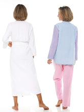 Load image into Gallery viewer, Gingham Bundle: Pajamas + White French Terry Robe
